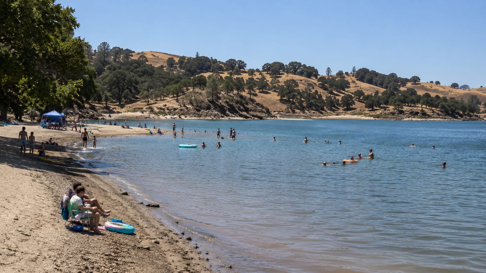 Lake Camanche Swim Areas